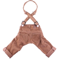 Hunde-Cordhose beige