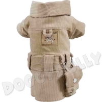 Doggydolly Cordkleid für Hunde beige