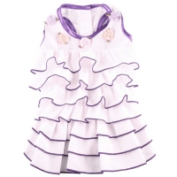 Doggydolly Hundekleid mit Rüschen lila