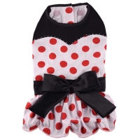 Robe polka à petits pois orange