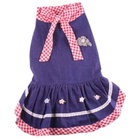 Doggydolly Hundekleid Blümchen hellblau