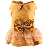 Robe de soirée ocre