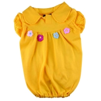 Shirt jaune à fleurs