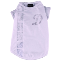 Shirt D blanc à dentelle
