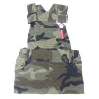 Doggydolly Hunde-Latzrock Camouflage grün