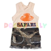 Doggydolly Tanktopkleid Safari für Hunde