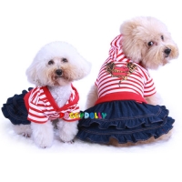 Red skirt hoot stripe