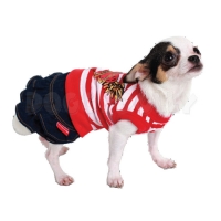 Red skirt hoot stripe