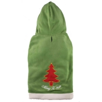 Green christmas tree fleece