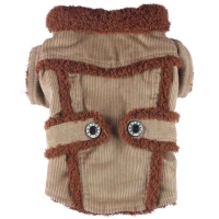 Veste velours côtelé beige