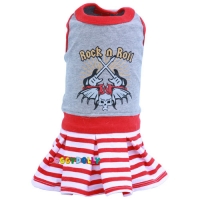 Rock and roll stripe red