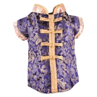 Hundekleid blaue Geisha