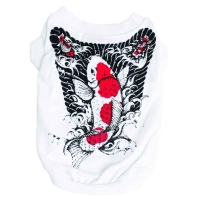 Hunde-T-Shirt KOI, weiß