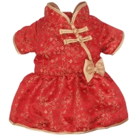 Doggydolly Hunde-Chinakleid rot