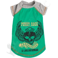 T-Shirt Punky Rock grün