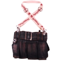 Doggydolly Jeansrock für Hunde schwarz