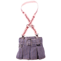 Doggydolly Jeansrock blau gestreift