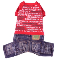 Doggydolly Jeans Hundekombi Doggydolly rot