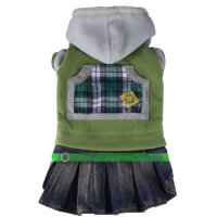 Green fleece with skirt