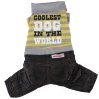 Doggydolly Jeans Hundekombi Coolest Dog gelb