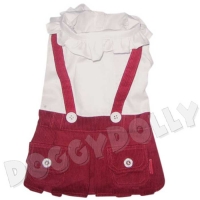 Doggydolly Schulmädchenoutfit rot