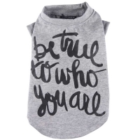 T-Shirt pour chien Be True gris