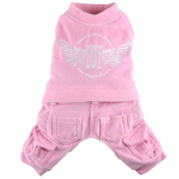 Hundeanzug Nicki 4 Pfoten Flügel rosa