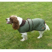 Dog Coat Quilt water resistant blue 30cm