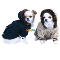 Hundemantel, Cordjacke blau