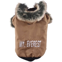manteau d\'hiver brun doré 