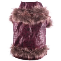 Hundejacke Croco rot