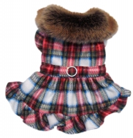 Hundekleid Flies mit Kunstpelz