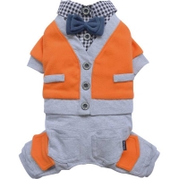 Orange cardigan 4 legs