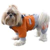 Orange cardigan 4 legs