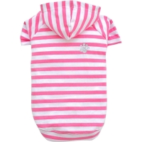 Hoodie sweater for dogs pink and white