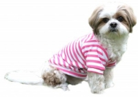 Hoodie sweater for dogs pink and white