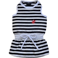 Sommerkleid schwarz-weiß gestreift