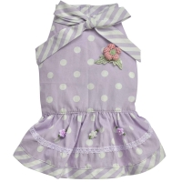 Sommerkleid helllila mit Stickapplikationen