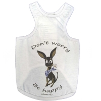 Hundetanktop weiß Ludwigs Welt