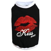 Shirt pour chien Kiss Me noir