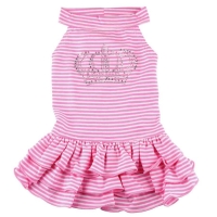 Doggydolly Hundekleid Krone rosa