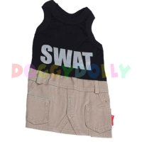 Doggydolly Hunde-Kombikleid SWAT Girl