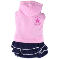Doggydolly Fleecekleid Star rosa für Hunde