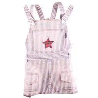 Doggydolly Hunde-Latzrock Streifenjeans Stern
