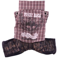 Doggydolly Hundekombi Punky Rock braun