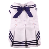 Doggydolly Marinekleid weiß für Hunde