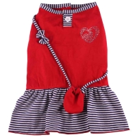 Doggydolly Hundekleid mit Täschchen rot
