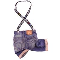3/4 Hundejeans hellblau