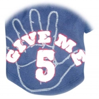 Shirt polo pour chien Give me 5 bleu