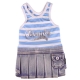 Robe en jean plissé bleue